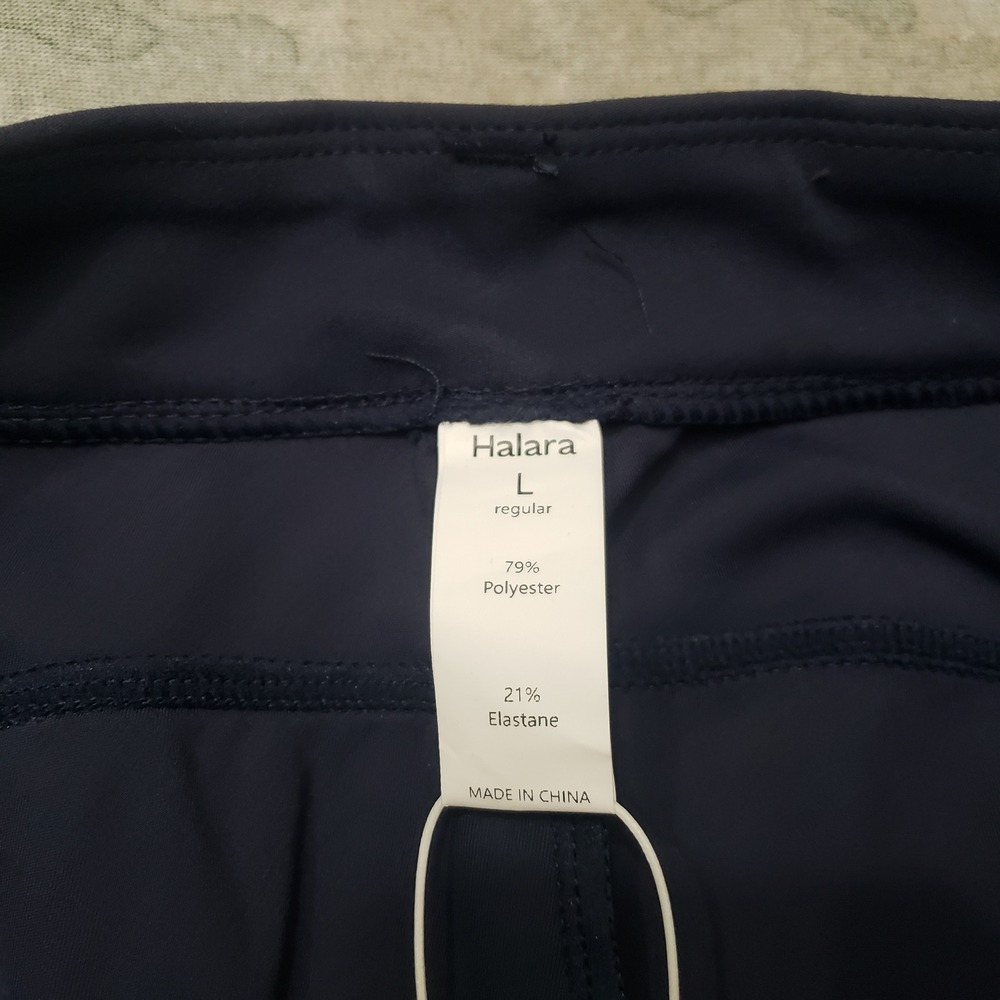 Halara Cargo Pants Womens Large Blue High Waisted Stretch Pockets NWT - Picture 6 of 9